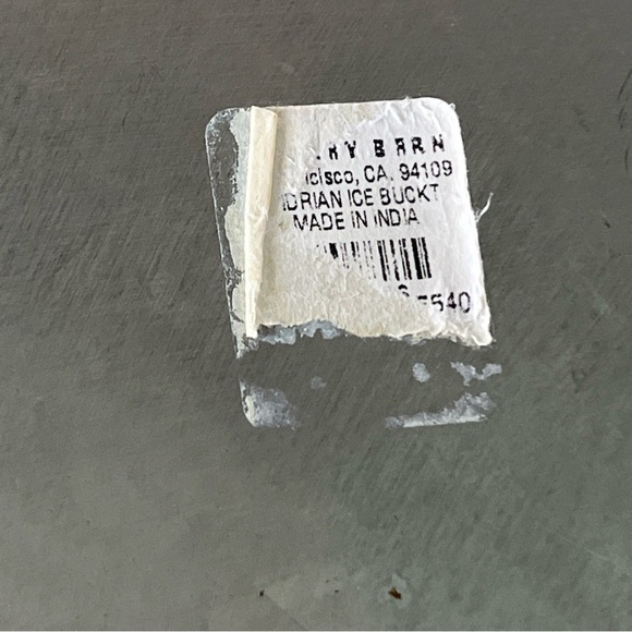 Pottery Barn Ice Bucket with Tongs and Lid ~Barware~Cocktails~Happy Hour~ 6.5” - Picture 7 of 9